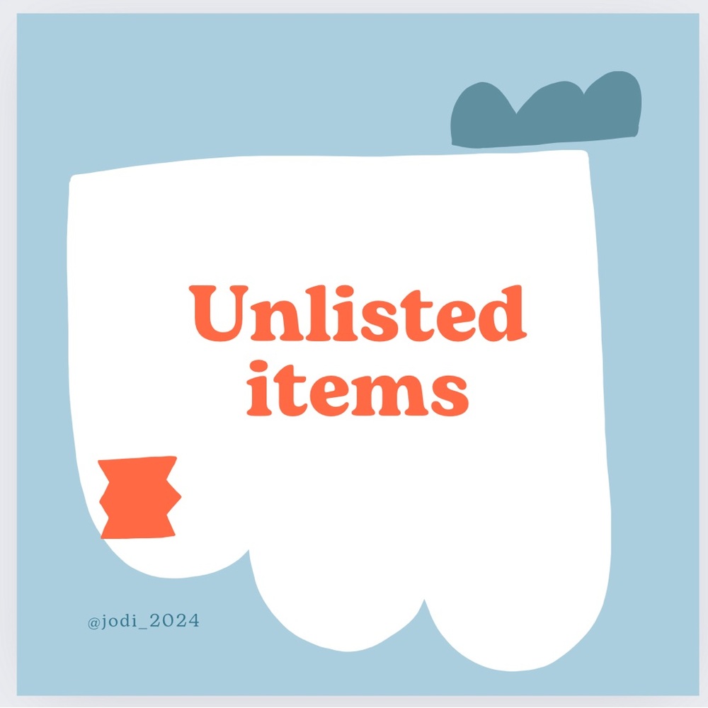 Unlisted items for live show